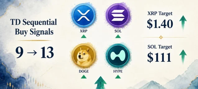 XRP, SOL, DOGE, HYPE Flash TD Sequential Buy Signals — Analyst Watches $1.40