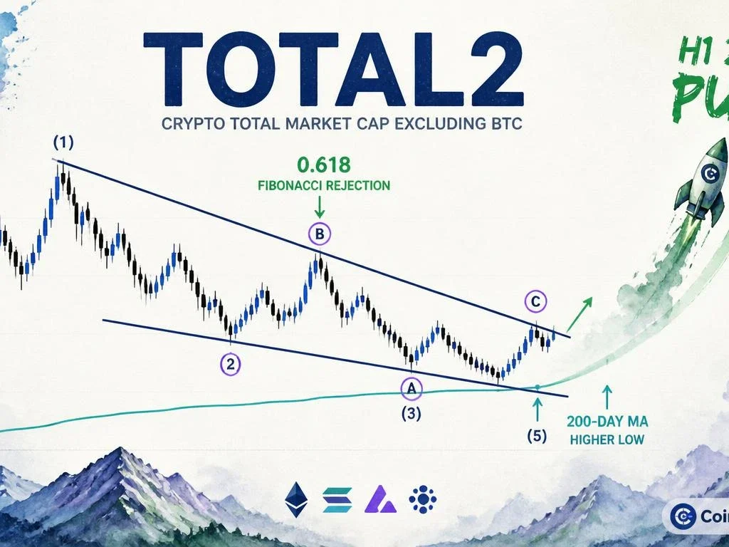 TOTAL2 Falling Wedge Breakout — Relief Rally, Then Final C-Wave by Mid-November