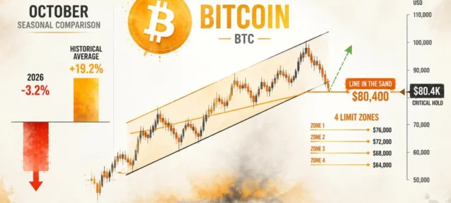 Bitcoin Tests $80.4K Support as October Lags History — The Line in the Sand