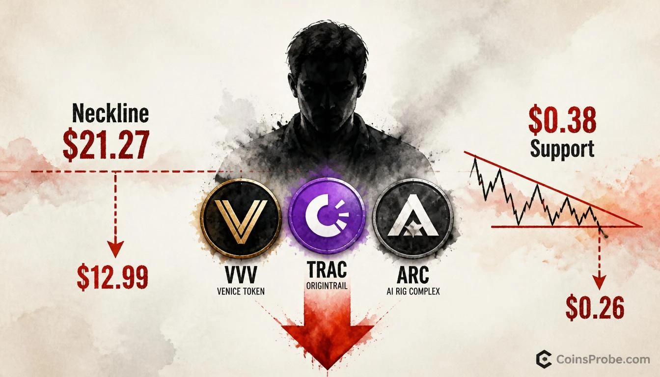 AI Agent Altcoins in Trouble: VVV, TRAC, and ARC Flash Warning Signals