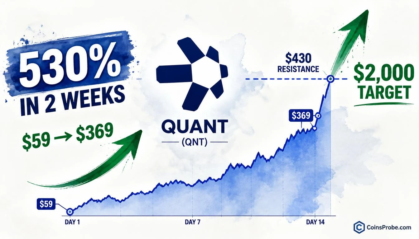 Quant (QNT) Surges 530% in Two Weeks — Analyst Targets $2,000