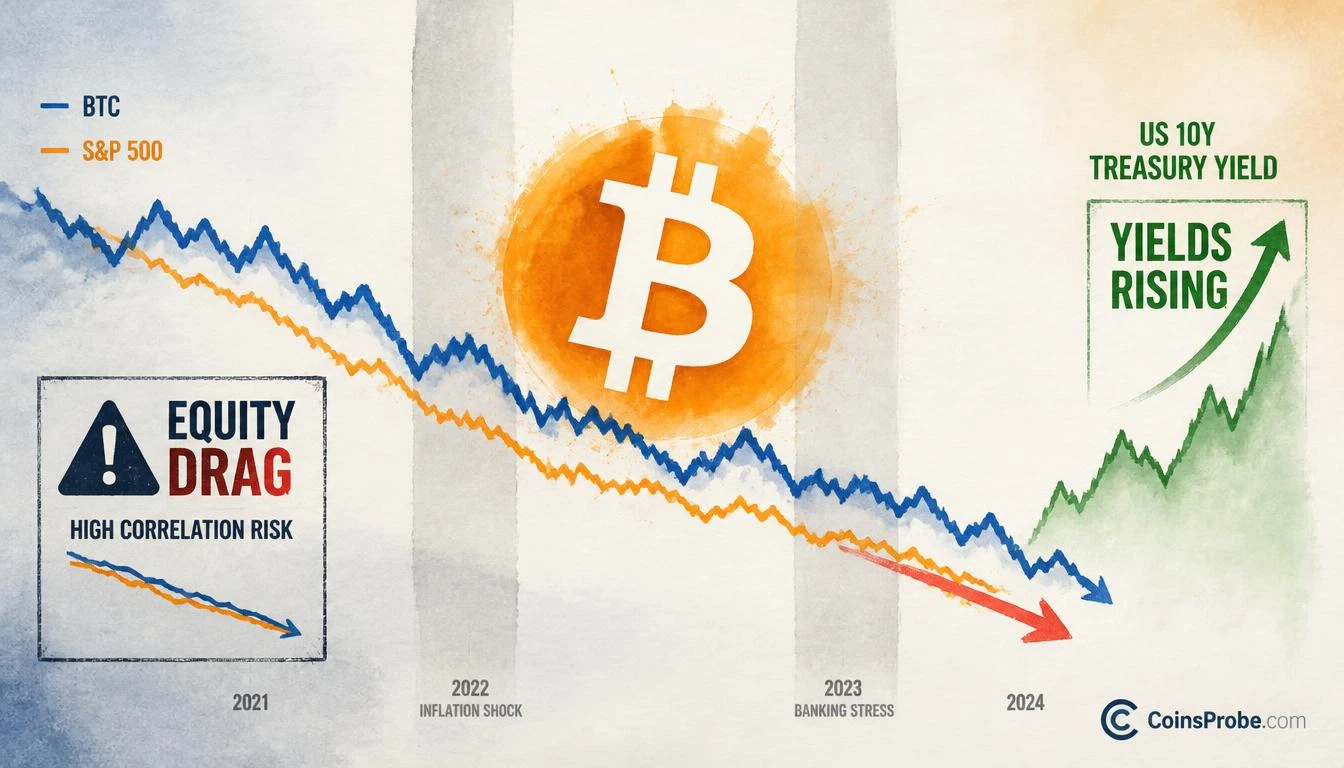 Is Bitcoin Heading for Another Correction? Equity Correlation Returns
