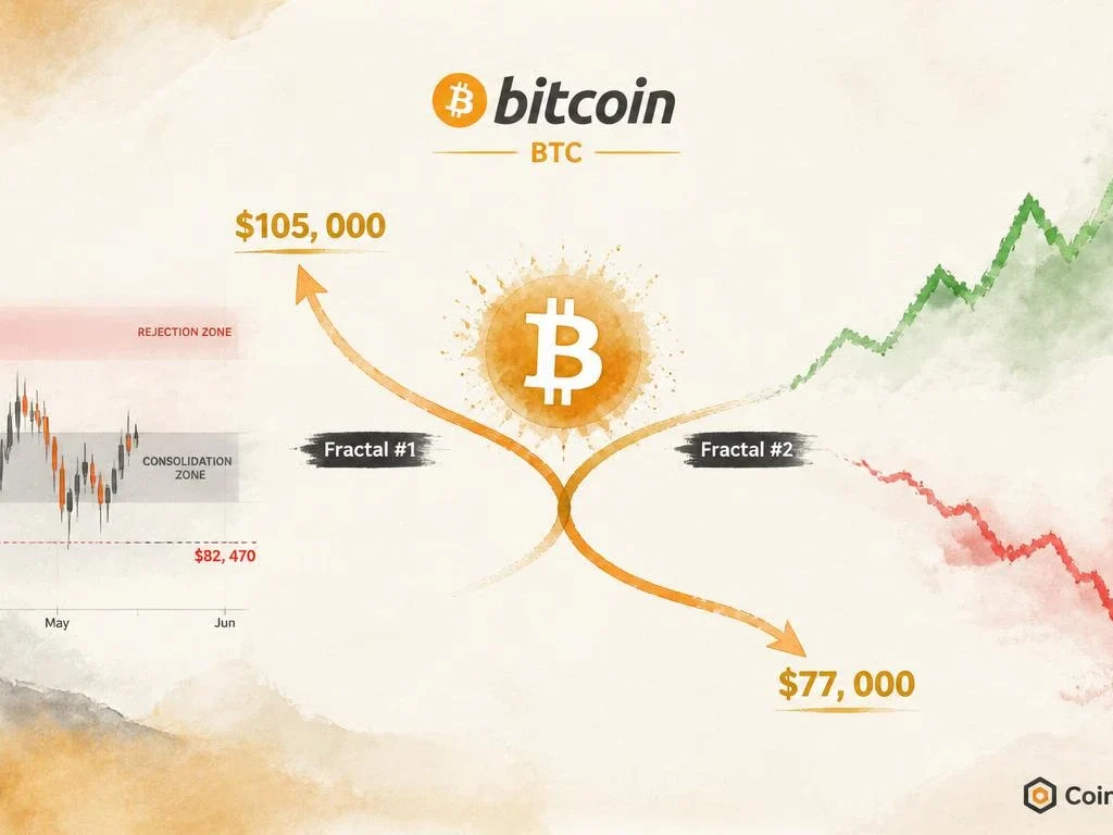 Bitcoin at $82,713 — Fractal #1 or #2? Two Paths Mapped