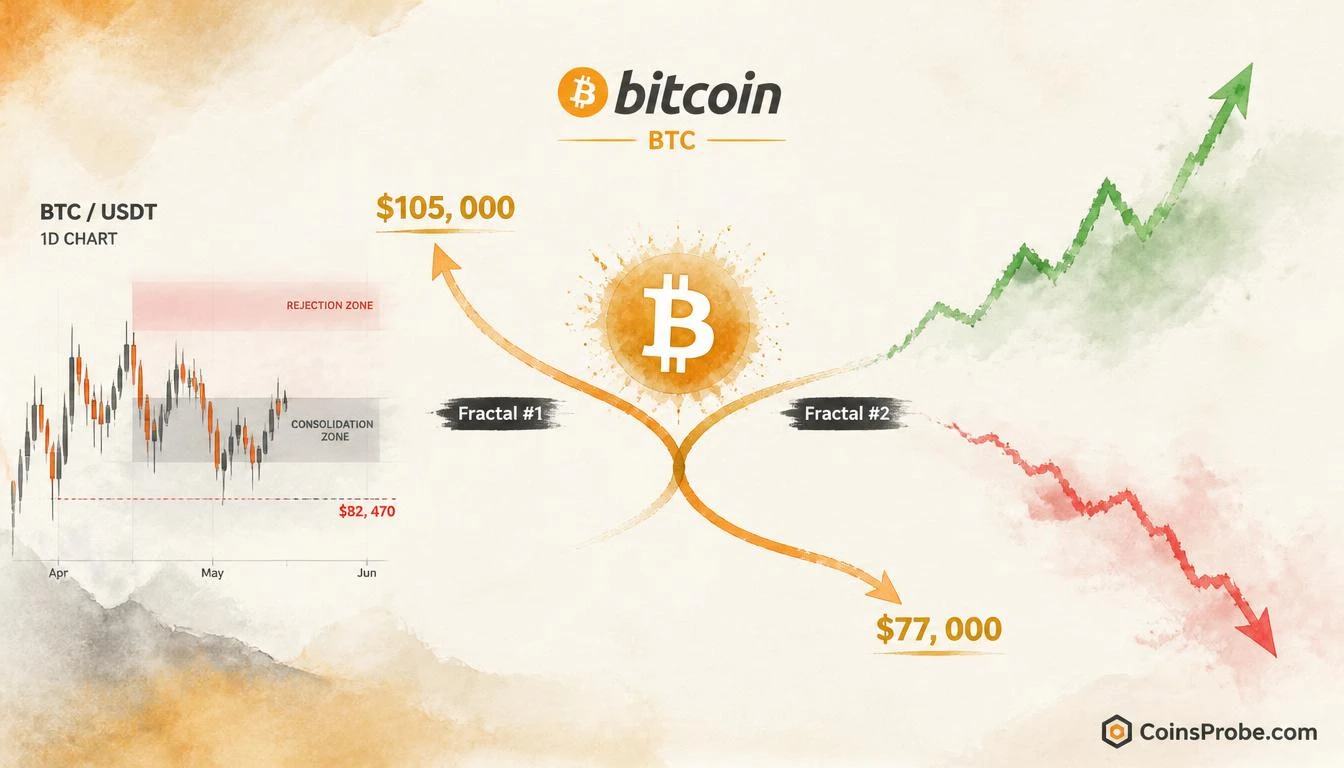 Bitcoin at $82,713 — Fractal #1 or #2? Two Paths Mapped