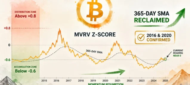 Bitcoin MVRV Z-Score Reclaims Its 365-Day Average — What Happens Next