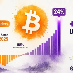 Bitcoin 1-3 Month Holders Hit 24% Unrealized Profit — Highest Since May 2025
