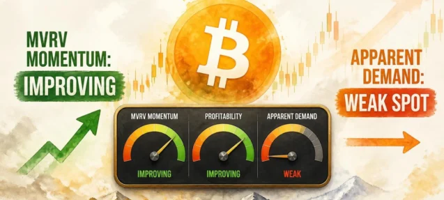 Bitcoin MVRV Momentum Improves — Apparent Demand Remains the Missing Piece