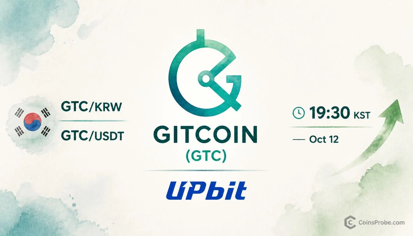 Gitcoin (GTC) Lists on Upbit — KRW and USDT Markets Open October 12