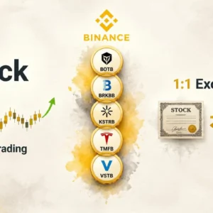 Binance Adds Five New bStock Pairs: BOTB, BRKBB, KSTRB, TMFB, and VSTB