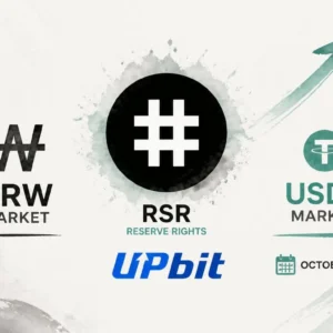 Reserve Rights (RSR) Lists on Upbit — KRW and USDT Markets Open October 12