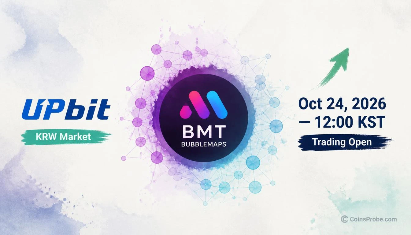 Bubblemaps (BMT) Lists on Upbit KRW Market — Trading Opens October 24