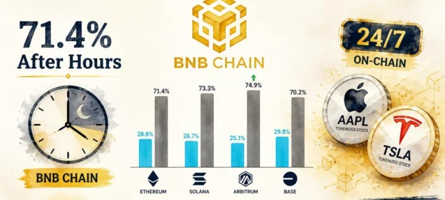 BNB Chain First Blockchain With 70%+ Tokenized Equity Volume After Hours