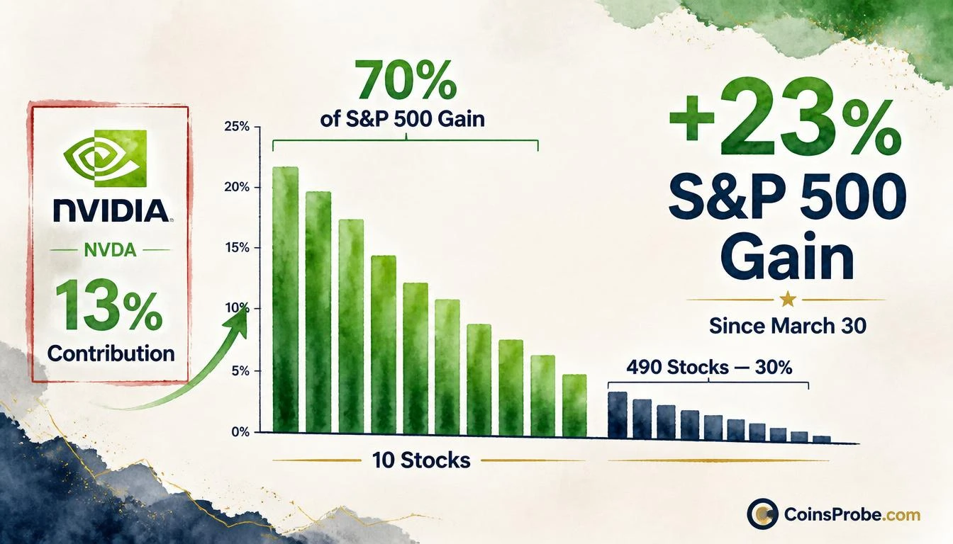 10 Stocks Drive 70% of S&P 500’s +23% Gain Since March 30