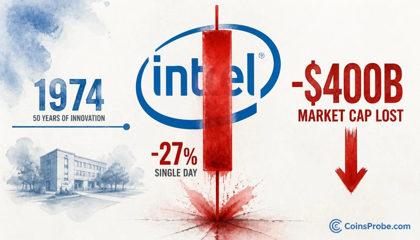 Intel ($INTC) Posts Biggest Single-Day Loss Since 1974 — Down 27%