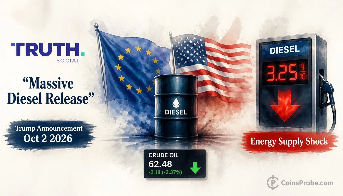 Trump: Europe Agrees to Release ‘Massive Amount’ of Diesel Oil Immediately