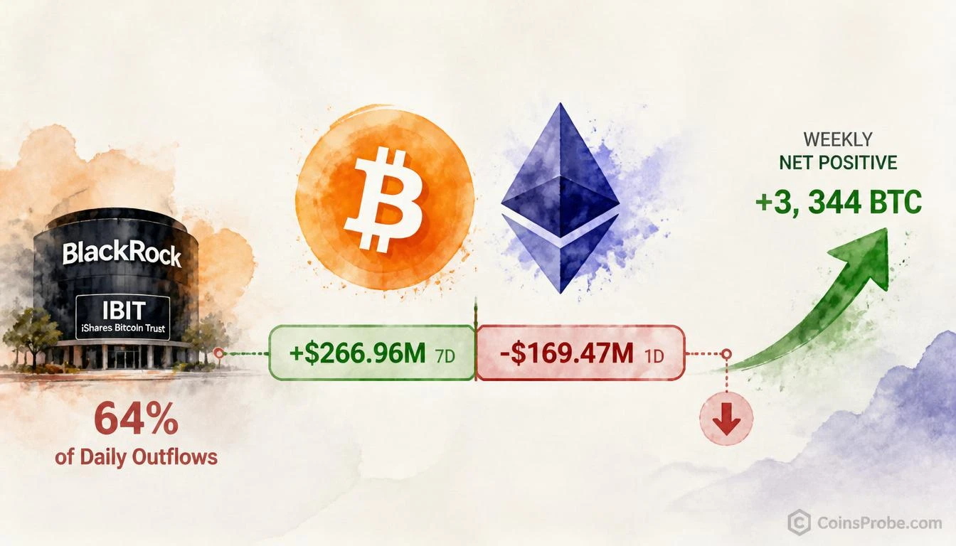 Bitcoin ETFs Bleed $169M in a Day but Post $267M Weekly Gain
