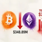 Bitcoin and Ethereum ETFs Bleed $348.9M in a Single Day on Oct 15