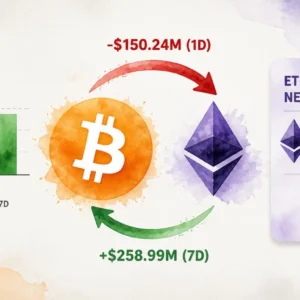 Bitcoin and Ethereum ETFs Post Single-Day Outflows as 7-Day Totals Stay Positive