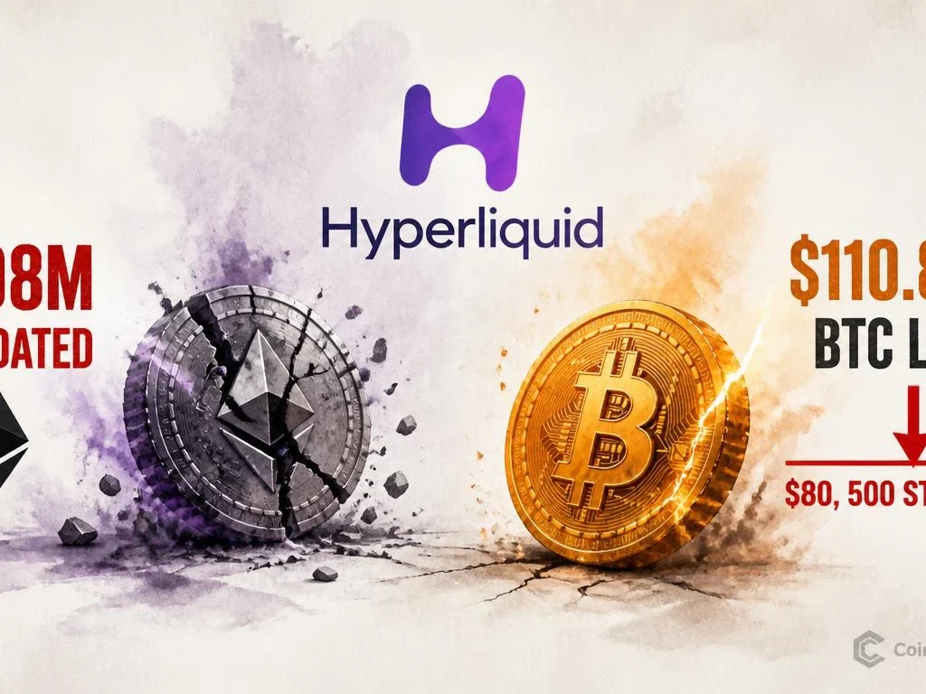 Hyperliquid Gambler's ETH Long Liquidated for $1.08M — $110.85M BTC Bet Remains