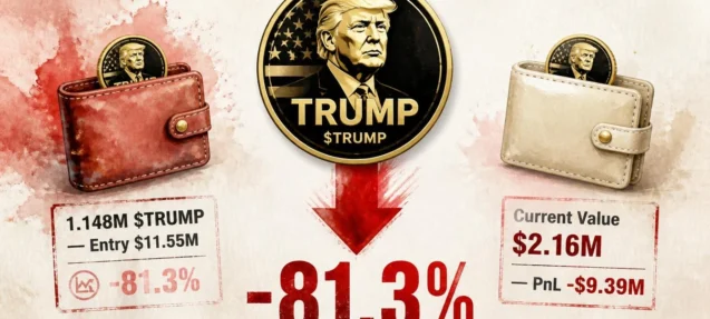 TRUMP Whale Sits on $9.39M Loss After One Year — Moves Entire Position to Fresh Wallet