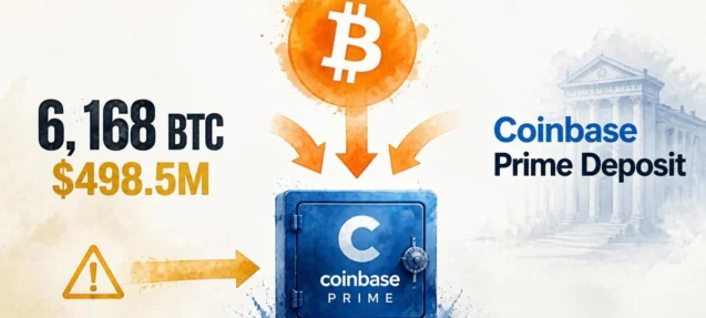 Three Whales Move 6,168 BTC ($498.5M) Into Coinbase Prime in 6 Hours