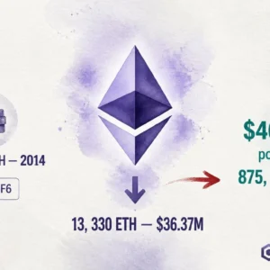 Ethereum ICO Whale Sells 13,330 ETH ($36.37M) — First Move in 6 Months