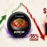 $KIMCHI Memecoin Collapses 95% After Coordinated Pump Using Pump.fun Co-Founder's Repost