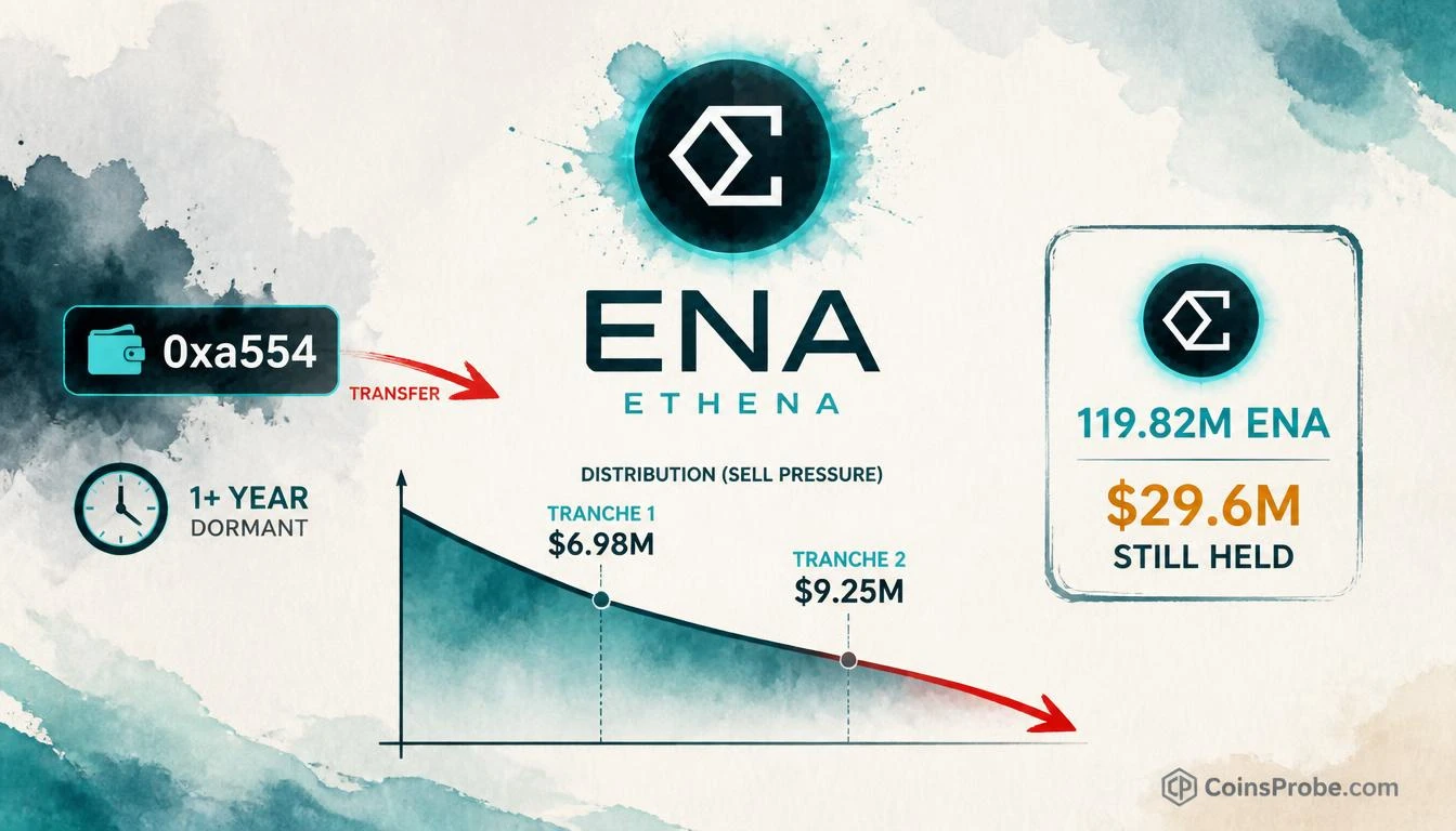 ENA Whale 0xa554 Sells $9.25M After Year-Long Silence, Still Holds $29.6M