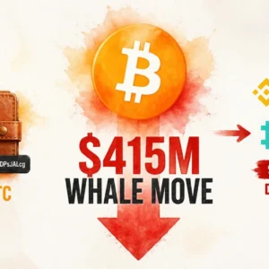 Bitcoin Whale Moves $415M+ BTC — 949.7 BTC Deposited to Binance and Deribit