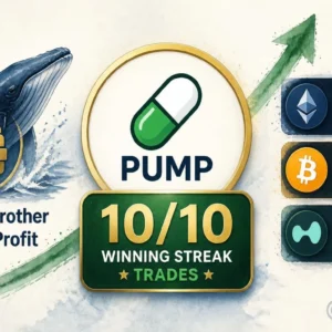 Machi Big Brother Wins 10 PUMP Trades in a Row, Books $1.34M Profit