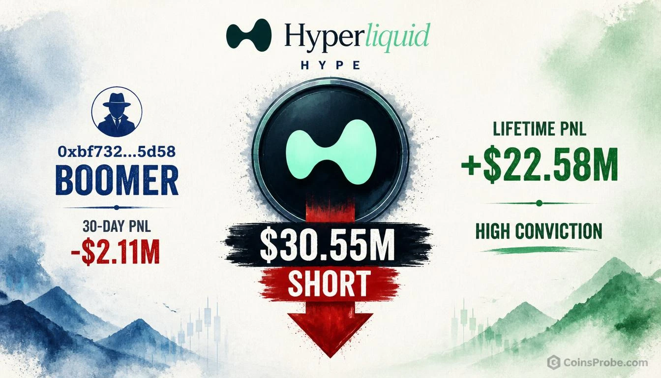 BOOMER Holds $30.55M in Shorts on Hyperliquid — HYPE Position Down $39.7K
