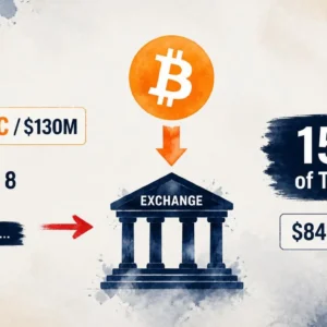 Hut 8 Moves 1,589 BTC ($130M) to Exchanges — 15% of Its $845.6M Treasury