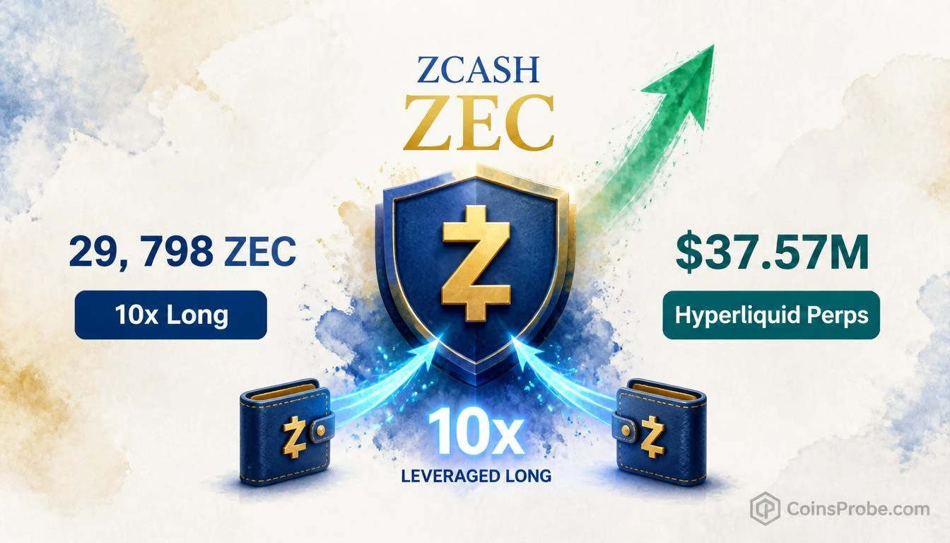Two Whales Open $37.57M in 10x ZEC Longs on Hyperliquid in 15 Hours