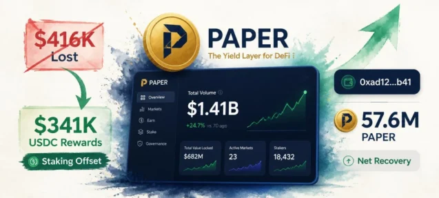 Machi Lost $416K Trading on PaperTrade — Then Earned It Back via PAPER Staking