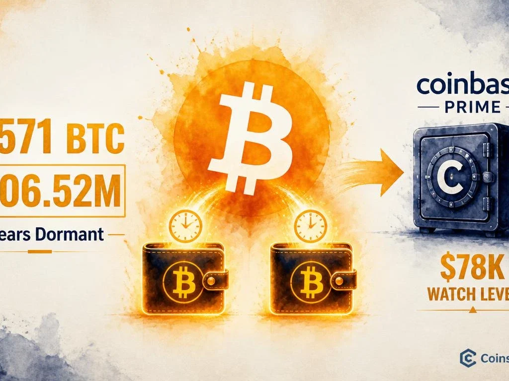 Two Dormant Bitcoin Whales Move $206.52M to Coinbase Prime After 3 Years