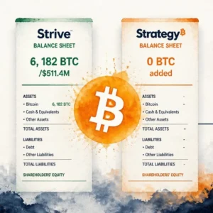 Strive Buys 6,182 BTC at $82,732 as Strategy Pauses Weekly Purchases